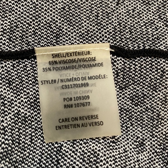 Alice + Olivia Black White Jersey Knit A line Dress SZ M - Picture 9 of 10